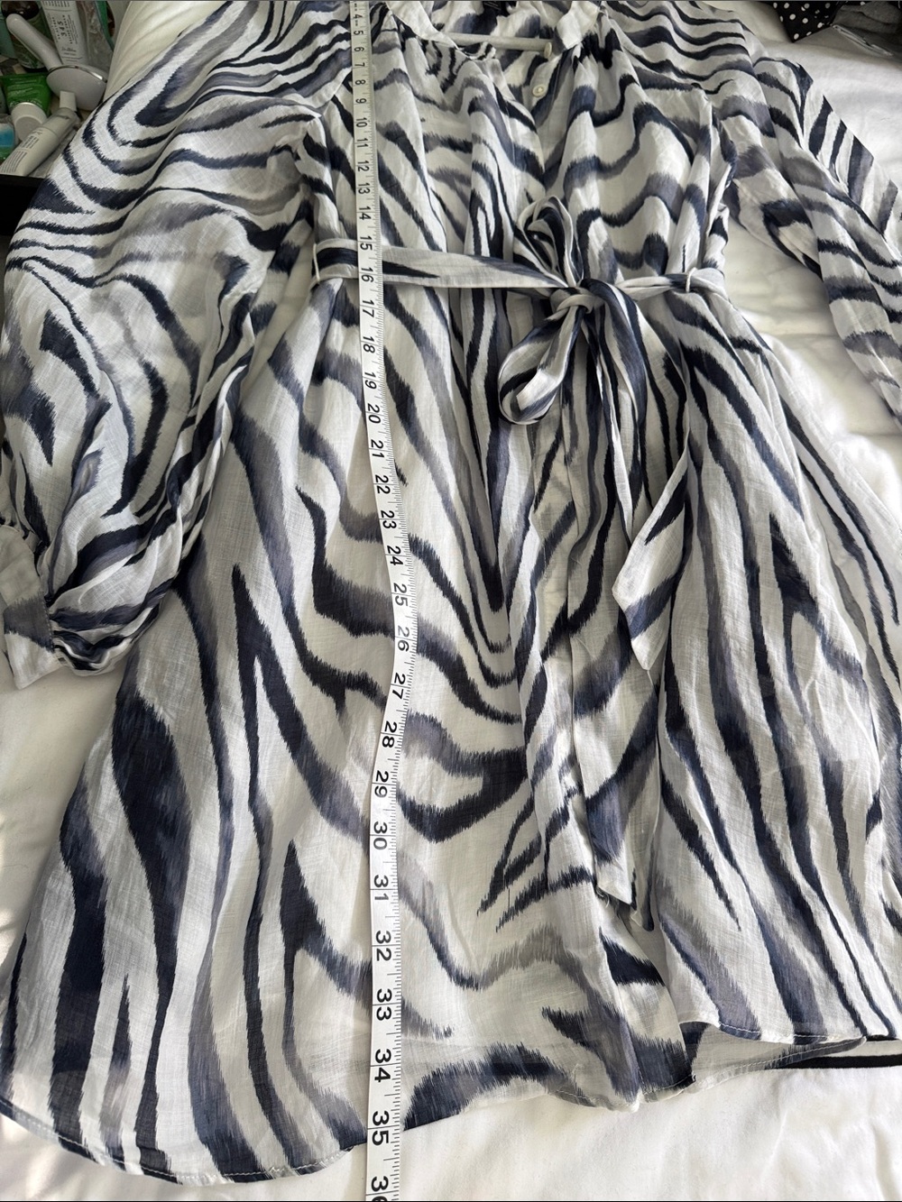 Banana Republic Black and White Zebra Print Mini Dress - Picture 9 of 12